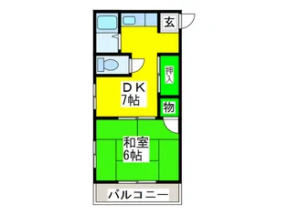 クイーンズコート2号館【3階】の間取り