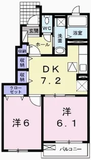 アンジュ【1階】の間取り