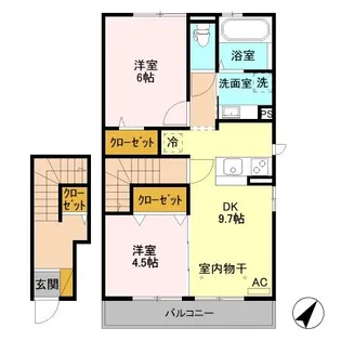 K・ソレイユ【2階】の間取り