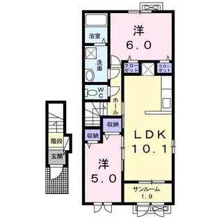 ルーナリア II【2階】の間取り