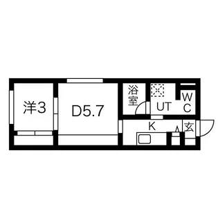 メニーズコート南郷13ST【1階】の間取り