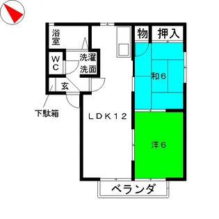 ヴィラフォーレス A【2階】の間取り