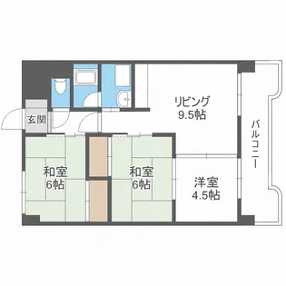 MSエクセル恵友【5階】の間取り