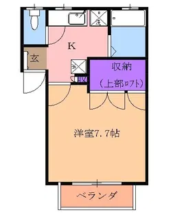 ウイングスタチバナ東【1階】の間取り