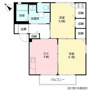 グランシャリオ小森野 B棟【2階】の間取り
