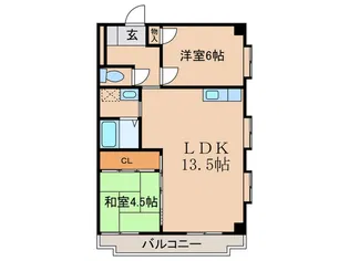 藤苑マンション【5階】の間取り