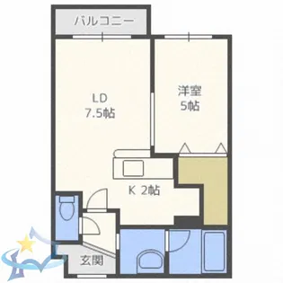 リュクス円山公園【3階】の間取り