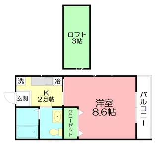 モノリス【2階】の間取り