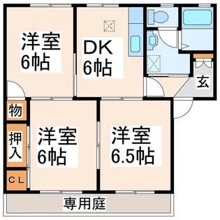 ローズヒル【1階】の間取り