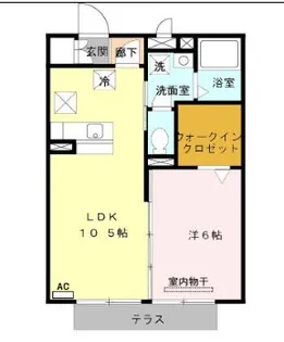 リシェスSERI【1階】の間取り