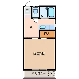 アイカワハイツ201号室【2階】の間取り