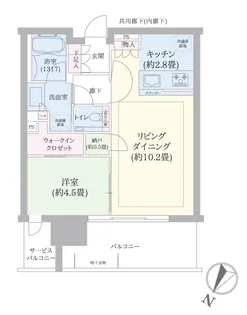 シティタワーズ東京ベイ セントラルタワー【10階】の間取り