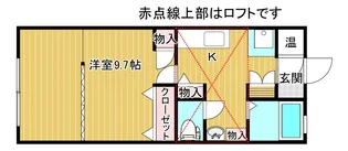 アーバンブルー(URBANE BLUE)【1階】の間取り