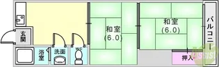 再度ハイツ【2階】の間取り