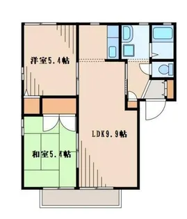 アネックスTS鵠沼海岸【2階】の間取り