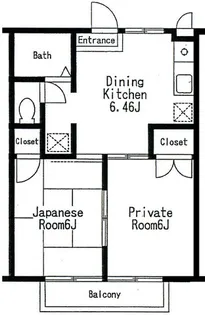 サマックスアオキA棟【2階】の間取り