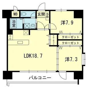 ライズ熊大病院前II【11階】の間取り
