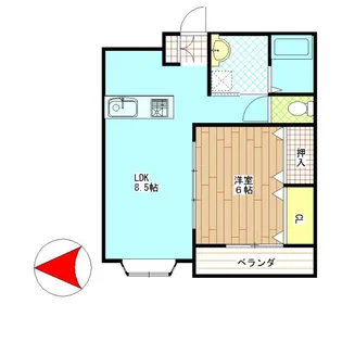 FIIIヴィラ【4階】の間取り