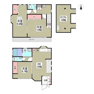 千葉県八千代市大和田新田【一戸建】の間取り