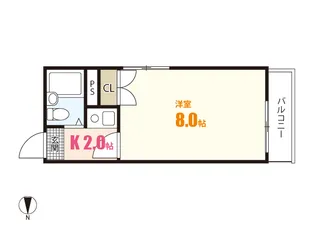 第13やたがいビル【3階】の間取り