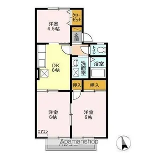 カルミア・アネックス【2階】の間取り