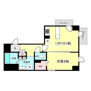 La CASA 石ケ辻【2階】の間取り
