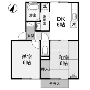 群馬県安中市中宿【アパート】の間取り