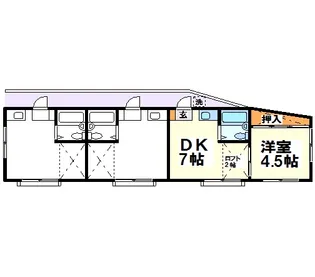 ヤシマハイツ 当社管理物件【3階】の間取り