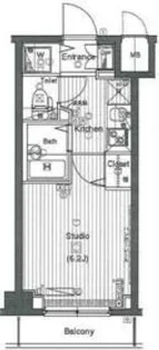 ガーラ大井町ゼームス坂上【2階】の間取り