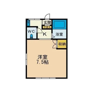 1Kの間取り画像