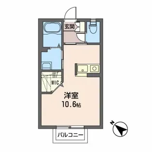 ハイツパイン【1階】の間取り