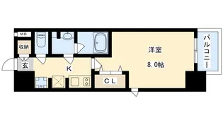 URBANLINK森小路駅前【9階】の間取り