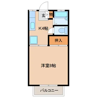 澤屋ハイツ【2階】の間取り