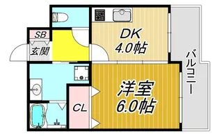 サウスサイド武庫之荘【3階】の間取り