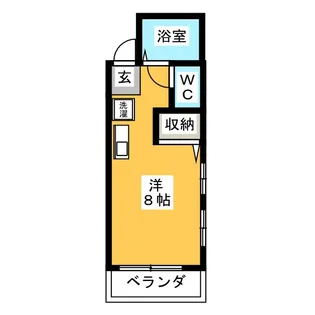 ブルーミングフラット【2階】の間取り
