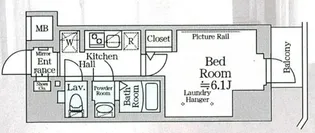 ルフレプレミアム横浜リーヴァ【5階】の間取り