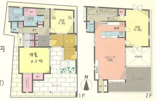 東京都世田谷区赤堤3【一戸建】の間取り