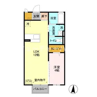 カーサ コンチェルト【2階】の間取り