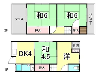 兵庫県神戸市垂水区海岸通【一戸建】の間取り