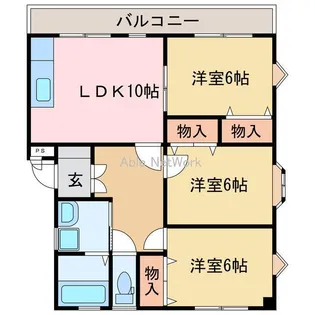 リバティーハウス【2階】の間取り