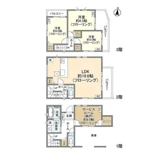 埼玉県川口市中青木4【一戸建】の間取り