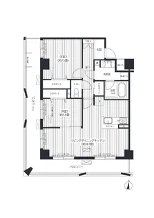 フィルージュ浦和常盤【3階】の間取り