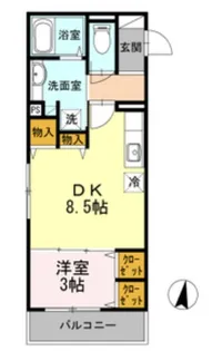 東京都新宿区四谷坂町【アパート】の間取り