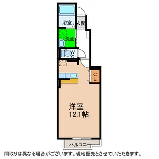 徳島県阿南市出来町【アパート】の間取り