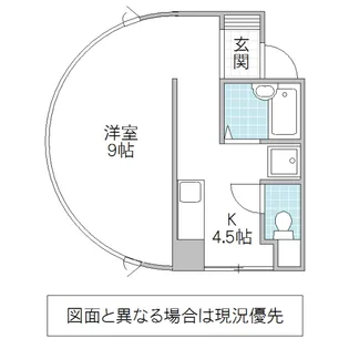 1Rの間取り画像
