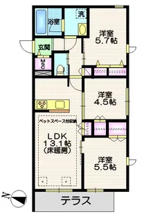 東京都杉並区阿佐谷南1【マンション】の間取り