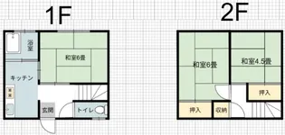 学校町アパート メゾネット【1階】の間取り