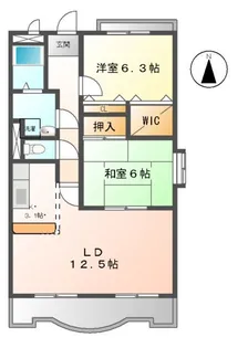 グリーンヒルズ三好丘【1階】の間取り