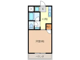 コーポK&R【1階】の間取り