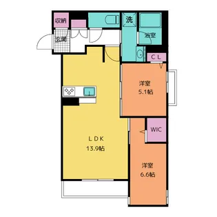 クレスティーク【2階】の間取り